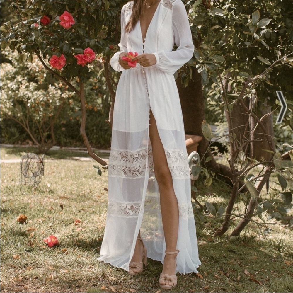 Lyra White Silk Dress LURELLY